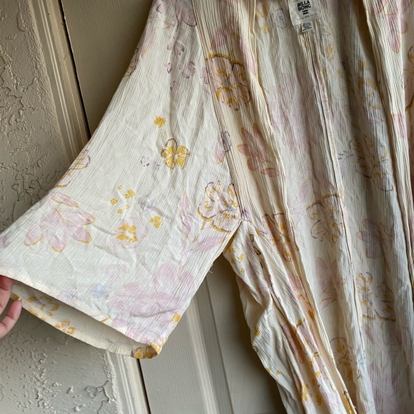 Billabong pink summer kimono  Swim Coverup one size boho style - Picture 9 of 9